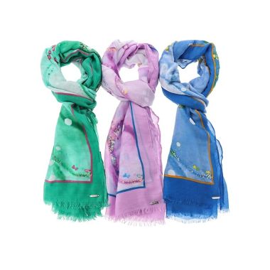 Marble Effect Gold Foil Scarf