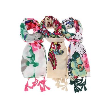Colourful Florals Scarf Wrap