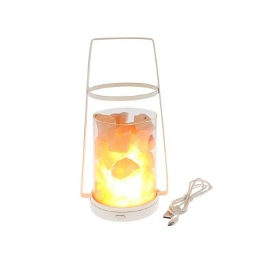Himalayan Salt Lantern Square Handle Cream