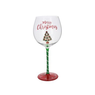 Xmas Bling Wine Glass Tree