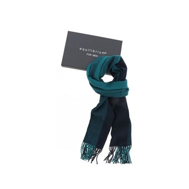 Eq For Men Colourblock Scarf Green and Blue