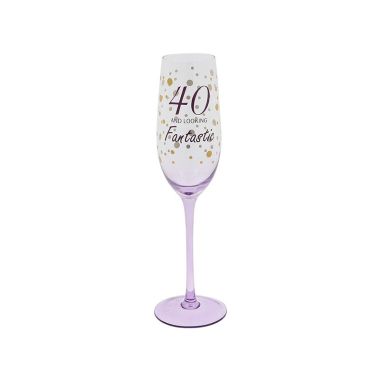 Birthday Sparkle Flute Age 40