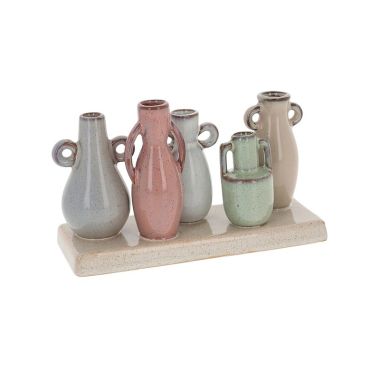 Petite Pottery 5 Stem Urns Round
