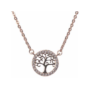 Rose Gold Tree Of Life Pendant