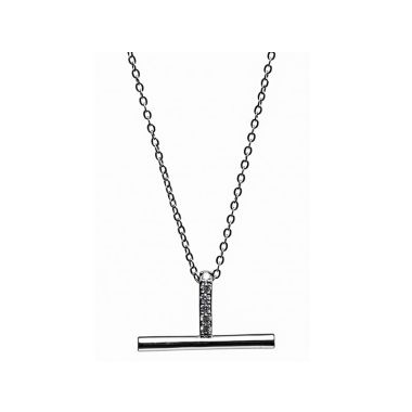 Newgrange Living Silver T-Bar Pendant