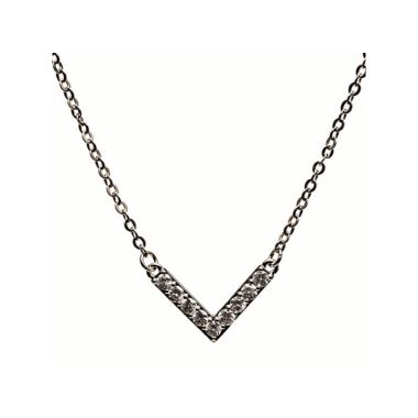 Silver V Pendent