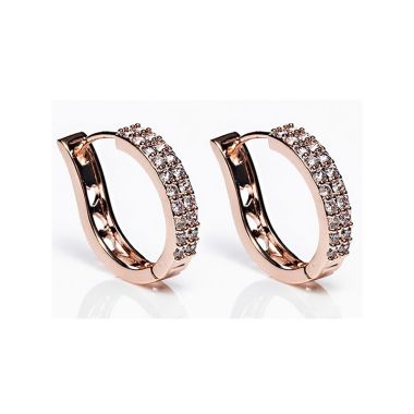 Newgrange Living Rose Gold Large Hoop Earrings