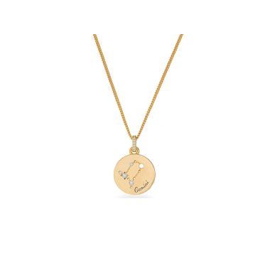 Allied TC Zodiac Gold Pendant Gemini