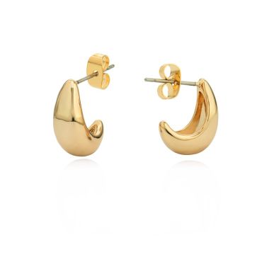 Allied TC Mini Pebble Hoop Earrings Gold