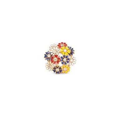Newbridge Gold Plated Floral Cluster Brooch
