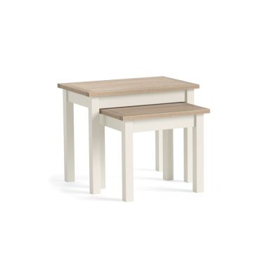 Modern Country Oak - Coconut Nest Of Table