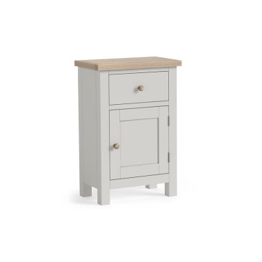 Modern Country Oak - Grey Telephone Cupboard