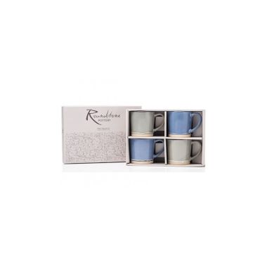 Roundstone Pottery Clifden Mugs Set Of 4