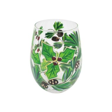 Handpainted Tumblers Holly