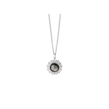 Newbridge Black Mother Of Pearl Cabochon Pendant