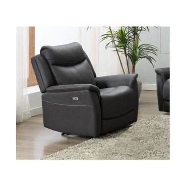 Arizona Armchair Electric Recliner - Slate