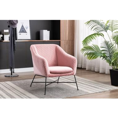 Cleo Accent Chair – Powder Pink