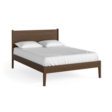 Paris Brown Panelled Wooden Bed 