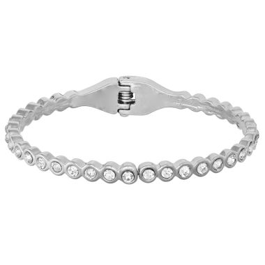 Indulgence Rhodium Enclosed Crystals Middle Hinge