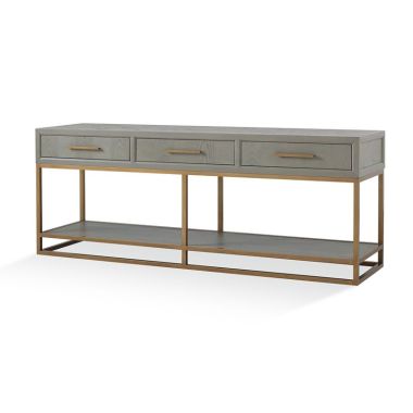 Katie Bleu Armani 3 Drawer Console Table