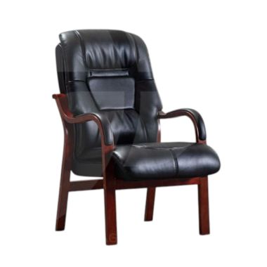 VERA ORTHO/ FIRESIDE CHAIR - BLACK PU (HJ)