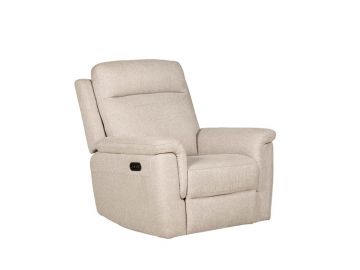 Bowie 1 Seater Manual Recliner Beige Armchair