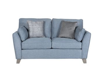 Cantrell Blue Fabric 2 Seater Sofa