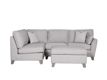 Cantrell Light Grey Corner Sofa LHF