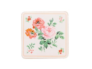 Cath Kidston Archive Rose 4Pk Cork Coasters