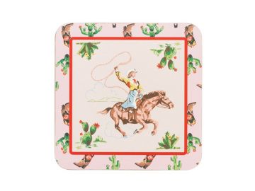 Cath Kidston Cowgirl Rodeo 4Pk Cork Coasters