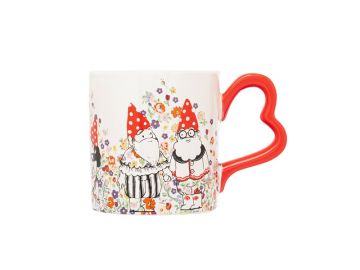 Cath Kidston Gnomes Heart Handle Mug