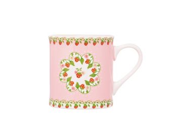 Cath Kidston Strawberry Border Pink Mollie Mug