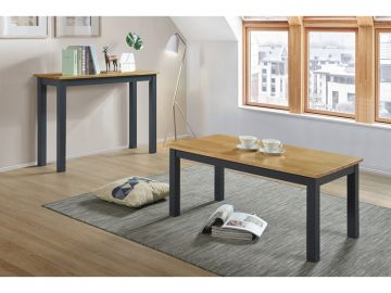 Columbia Coffee Table in Charcoal and Oak