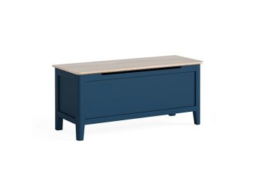 Marlow Navy Blanket Box