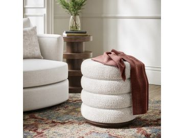 California Upholstered Foot Stool