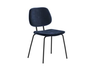 Lily Navy Velvet Dining Chair