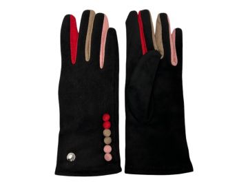 Colourful Fingers Boxed Gloves Black