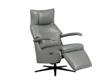 Luca Electric Recliner Accent Chair Steel