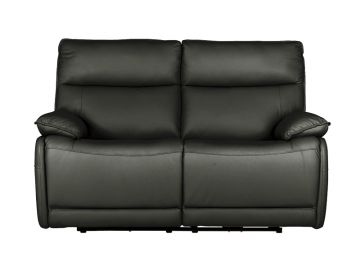 Lugo 2 Seater Electric Recliner Dark Grey Sofa