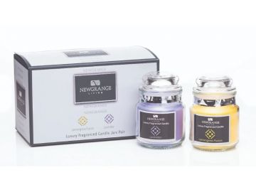 Newgrange Candle Jar Pair - Lemongrass & Lavender