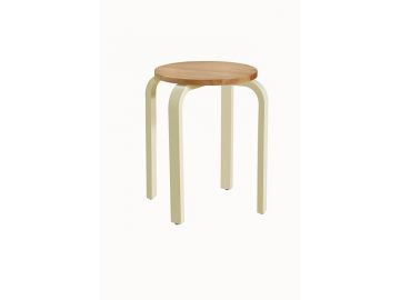 Olive Stool - Oak & Cream