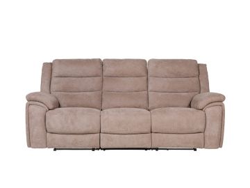 Reese 3 seater Electric Recliner Biscuit Sofa