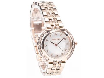 Newgrange Living Rose Gold Diamond Bezel Numeral W