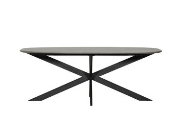 Sadia Dining Table Oval 2000Mm - Smoke