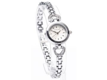 Newgrange Living Silver Diamond Heart Watch