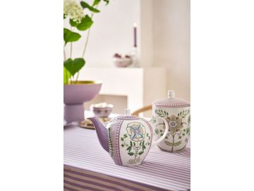 Tea Pot Lily & Lotus Tiles Lilac 1.6ltr