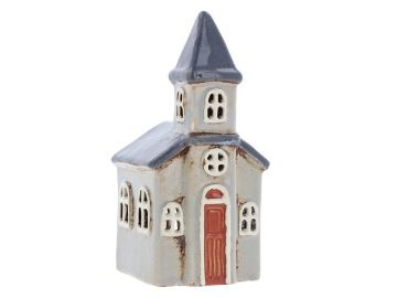 Village Pottery Church Tealight - Small