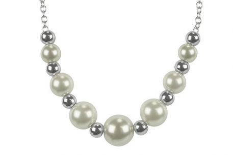 Indulgence Rhodium Pearl Necklace