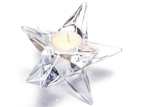 Newgrange Living Glass Star Tealight Holder With T