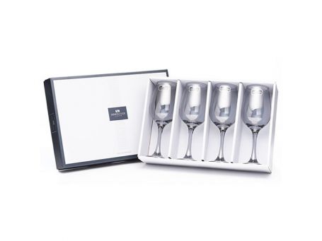 Newgrange Living Grey Lustre Wine Glasses Set Of 4